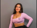 Crown Sculpt Crop Top Long Sleeve